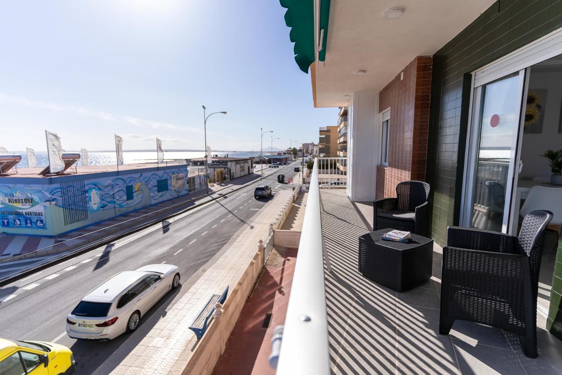 Rentafive Primera Linea Terraza Reformado Santa Pola Buitenkant foto